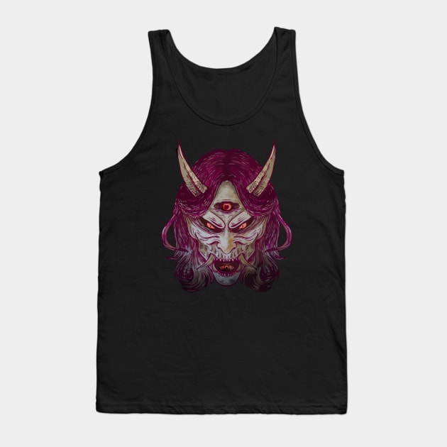 Hannya Tank Top by DeathAnarchy